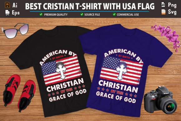 American by Birth T-Shirt Design Graphics Review