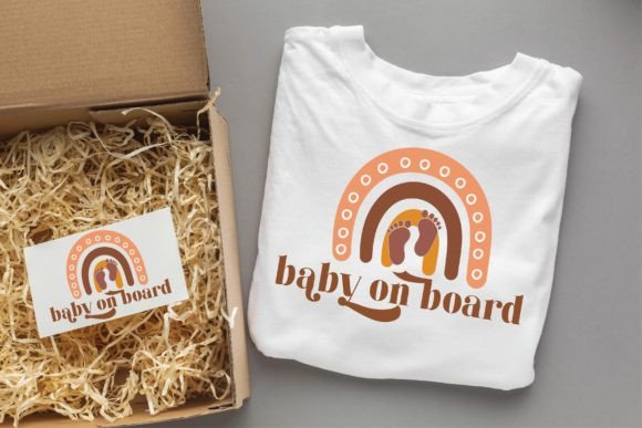 Baby on Board Groovy Svg Design Graphics