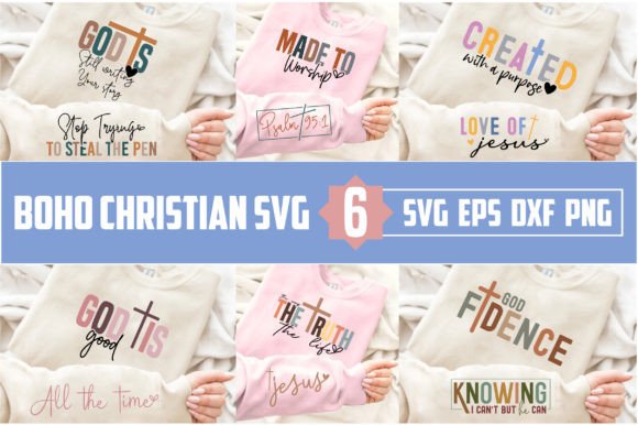 Boho Christian Sleeve Bundle: Graphics & T-Shirt Designs