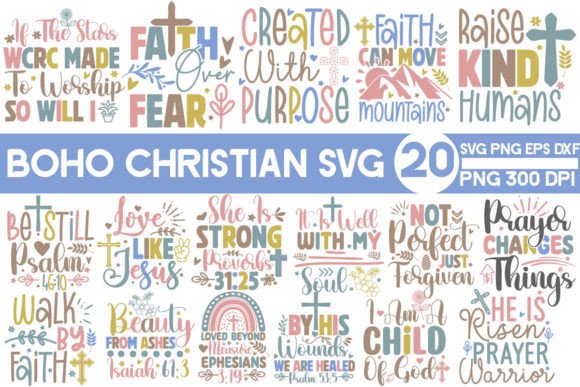 Boho Christian Svg Sleeve: Graphics & T-Shirt Designs