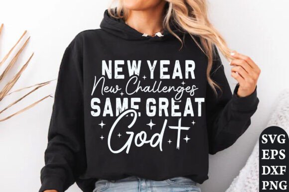 Christian Happy New Year 2025 SVG Graphics & T-Shirt Designs