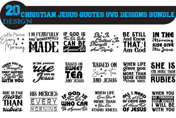 Christian Jesus Quotes Bundle: Graphics & Crafts