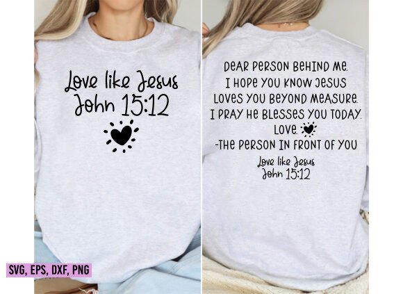 Dear Person Behind Me: Jesus Graphics & T-Shirt Designs