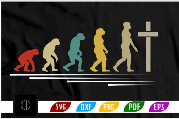 EVOLUTION Jesus Christ T-Shirt Svg Free Graphics