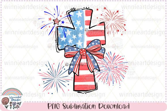 Faith Cross Freedom America Christian Graphics