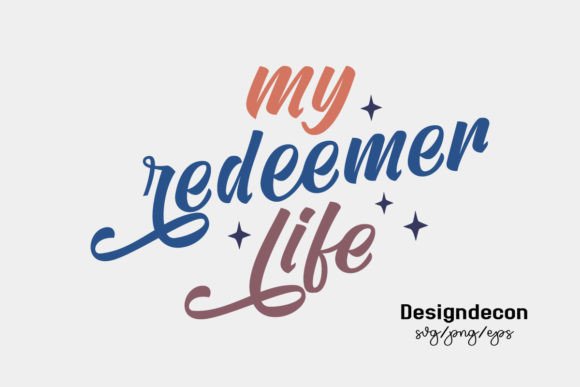 My Redeemer Life Retro T-shirt Graphics & Crafts