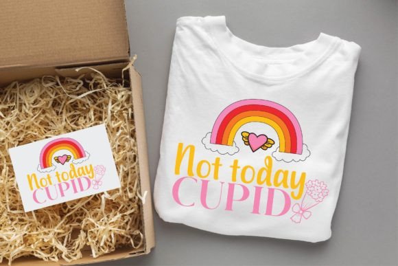 Not Today Cupid Valentine Groovy Svg Graphics Review