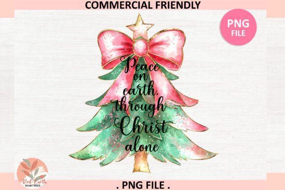 Peace on Earth Through Jesus Alone Png Graphics & T-Shirt Designs